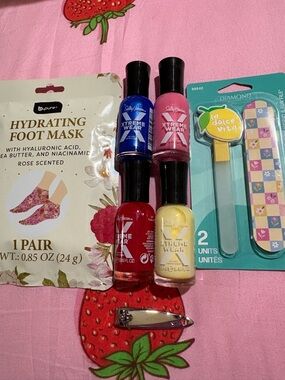 Sally Hansen Xtreme Wear Nail Polish Set - Red, Blue, Pink, Yellow